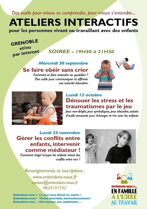 Se faire obéir sans crier - Atelier interactif