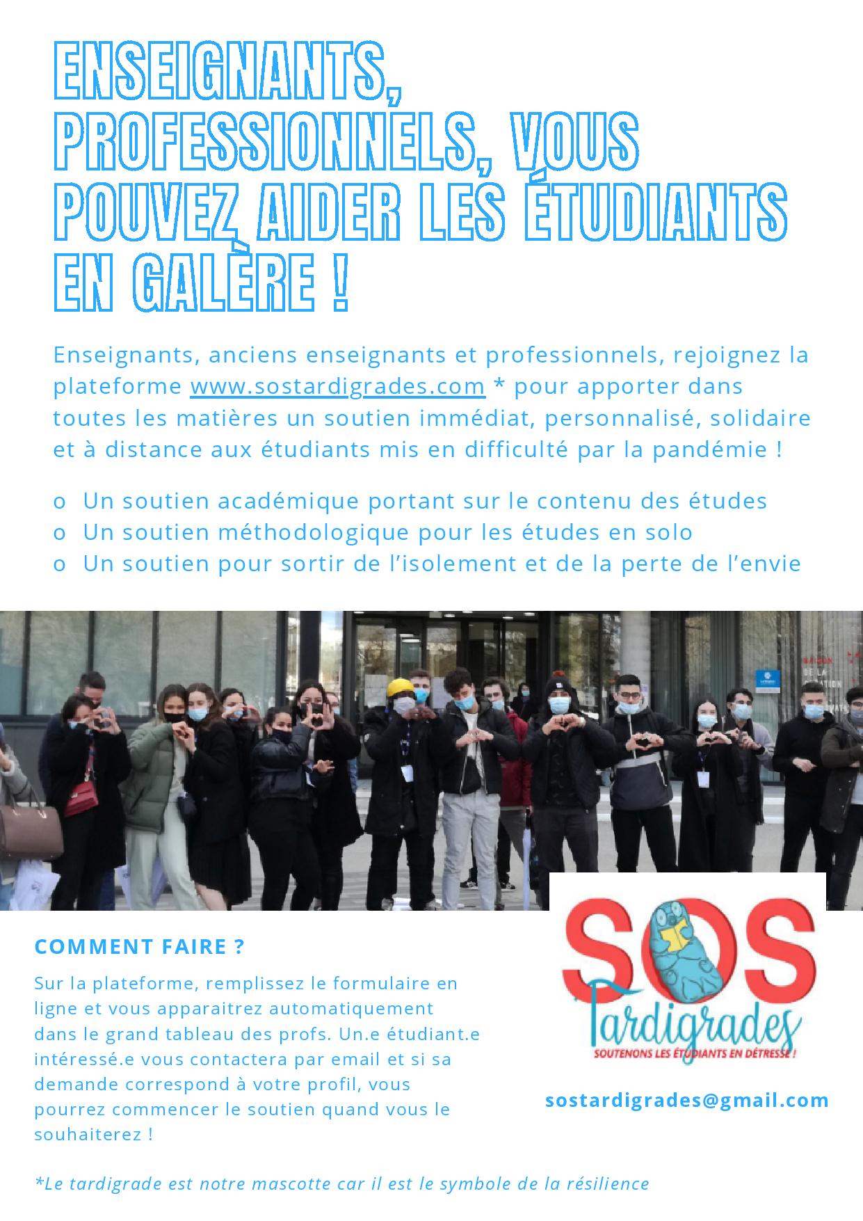 CONFINES:APPORTEZ UN SOUTIEN SOLIDAIRE, PERSONNALISE ET A DISTANCE !