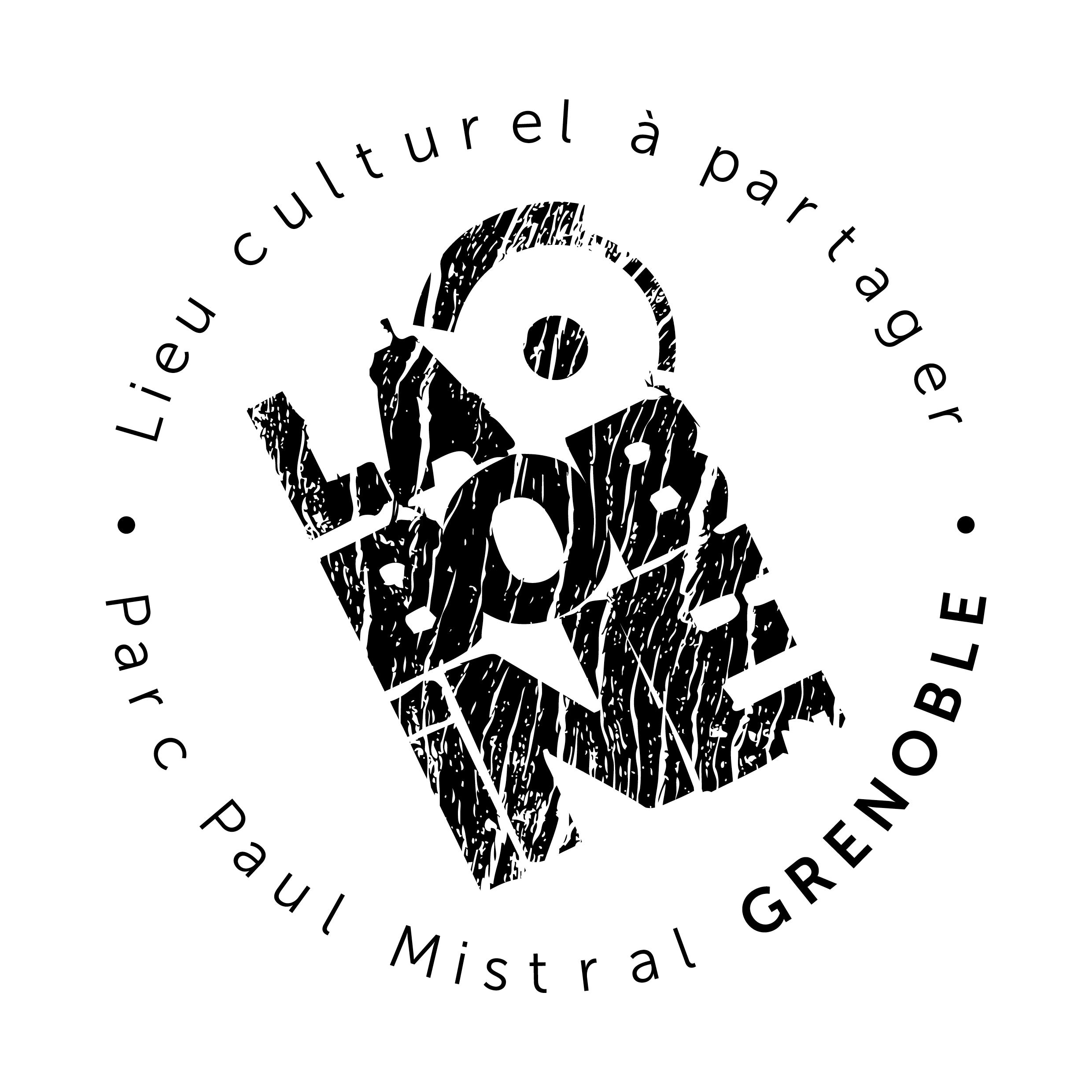 logo de la Bobine en noir et blanc