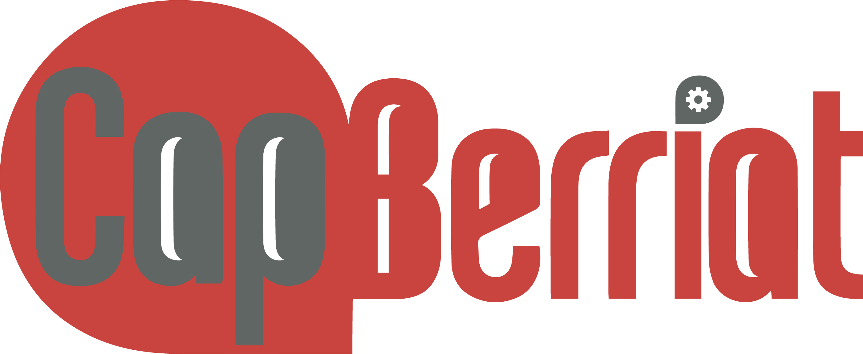 Logo de l&#039;association Cap Berriat en gris et rouge