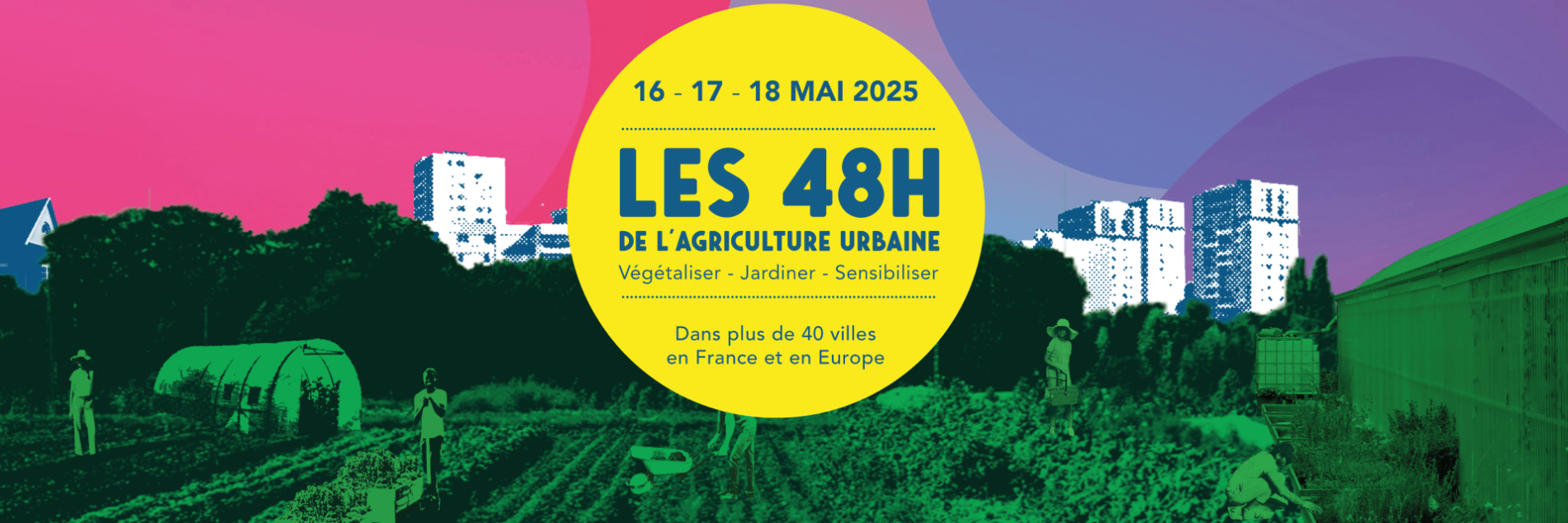 Affiche du festival Les 48h de l&#039;agriculture urbaine