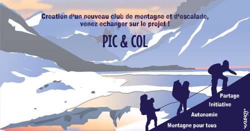 Pic &amp; Col : création d&#039;un club d&#039;activités de montagne ouvert à tous