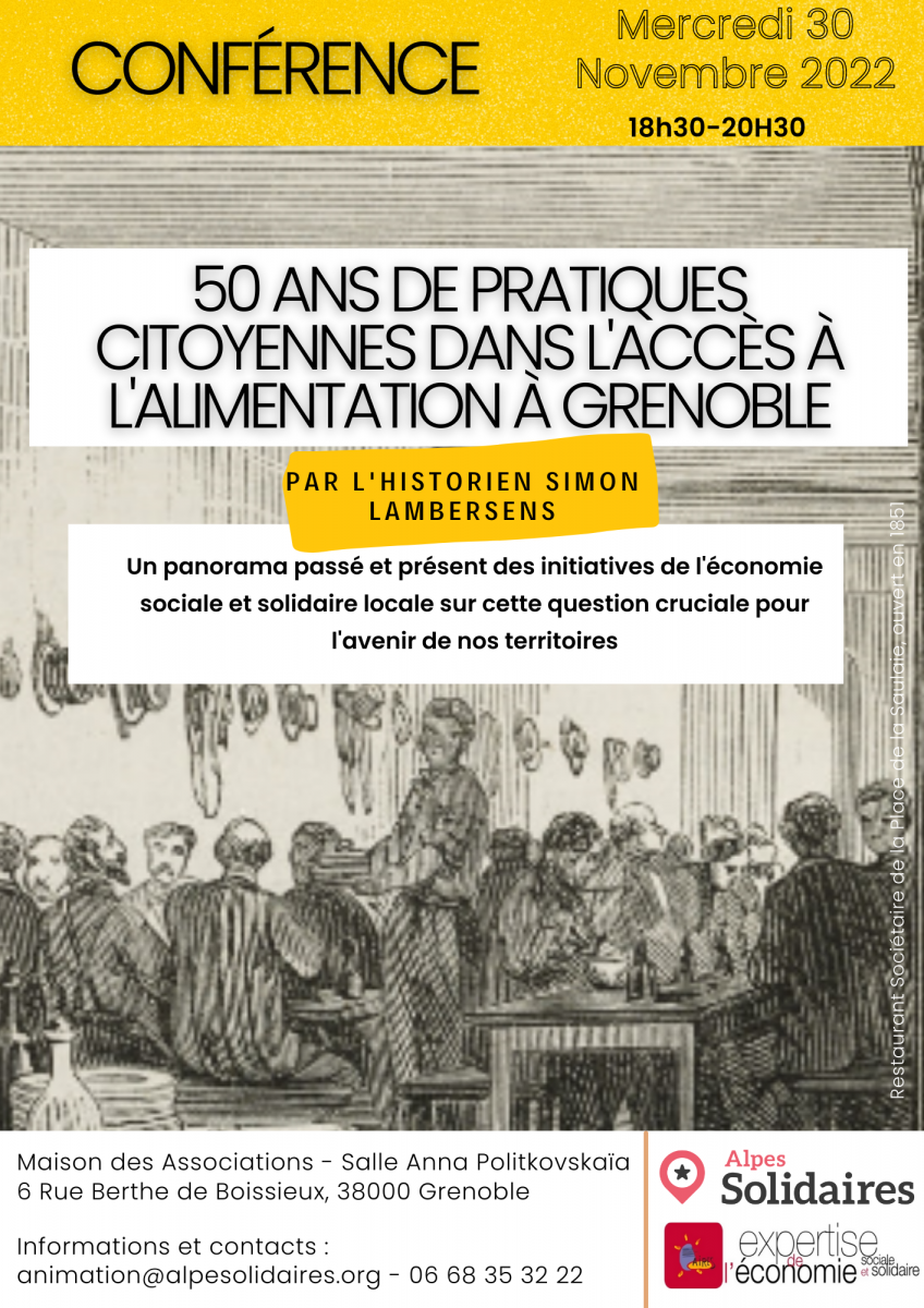 conférence 50 ans alimentation grenoble